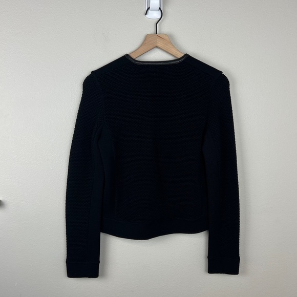 Rag & Bone Lisette Wool Leather Trim Moto Jacket - Picture 3 of 5